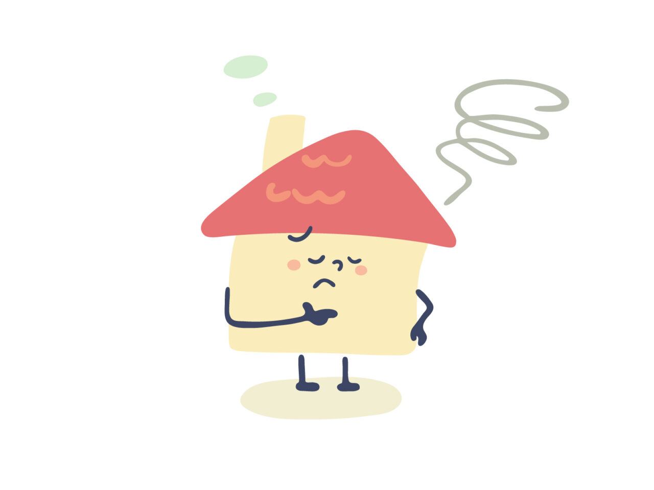 断熱不足による結露や暑さで困っている住宅のイメージ写真