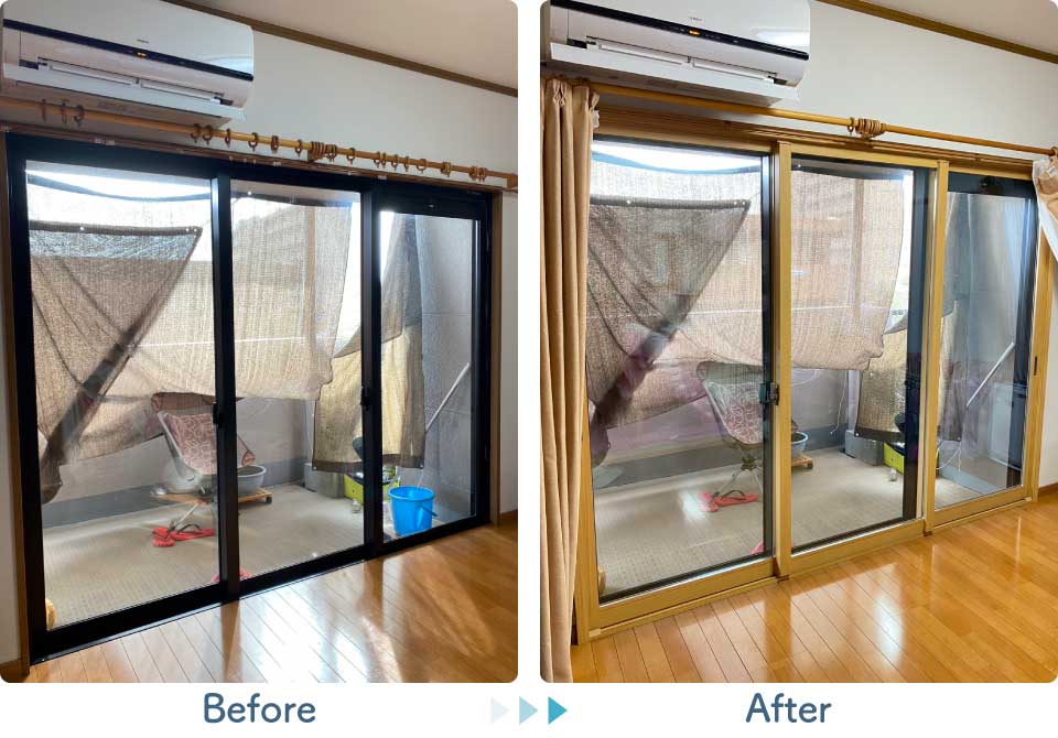 内窓リフォームによる断熱効果のイメージ写真