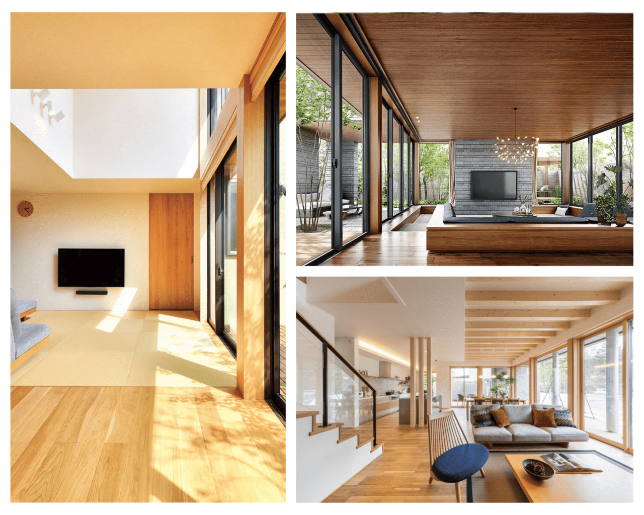 積水ハウス・住友林業・大和ハウスの大空間リビング比較イメージ