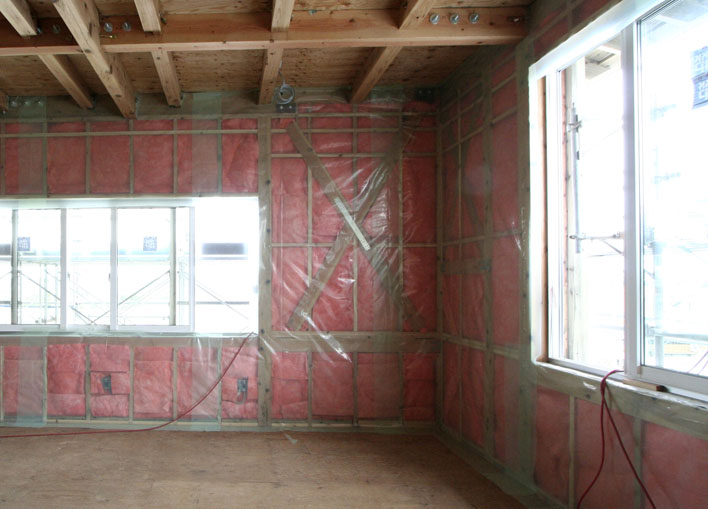 木造住宅の断熱・気密施工イメージ