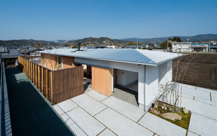 軽量ガルバリウム鋼板の屋根材のイメージ